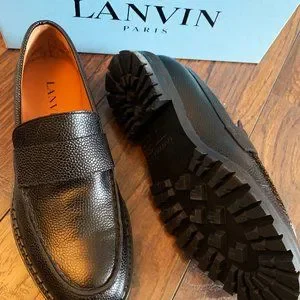 Lanvin | Shoes | Lanvin New Mens Penny Loafers Us Black  display picture 2
